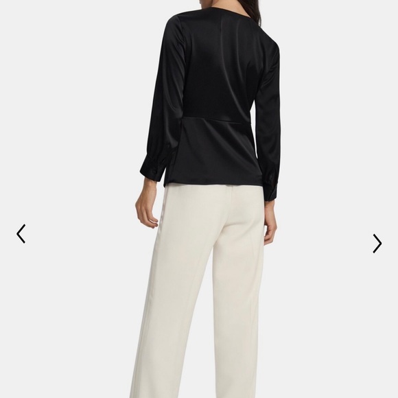 Theory Twist Blouse in Satin - Picture 3 of 3